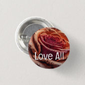 schoonheid door dauw gekust ronde button 3,2 cm (Voorkant /achterkant)