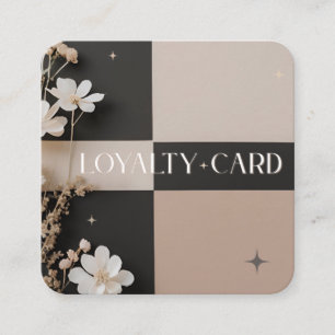 Schoonheid door Steph R Custom Bestelde Loyalty Ka Vierkante Visitekaartje