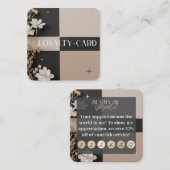 Schoonheid door Steph R Custom Bestelde Loyalty Ka Vierkante Visitekaartje (Voorkant / Achterkant)