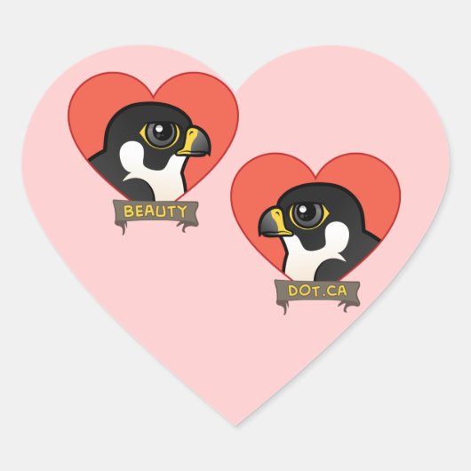 Schoonheid & Dot.ca Harten Hart Sticker (Voorkant)