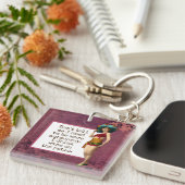  schoonheid Drink wijn Funny Sleutelhanger (Voorkant Rechts)