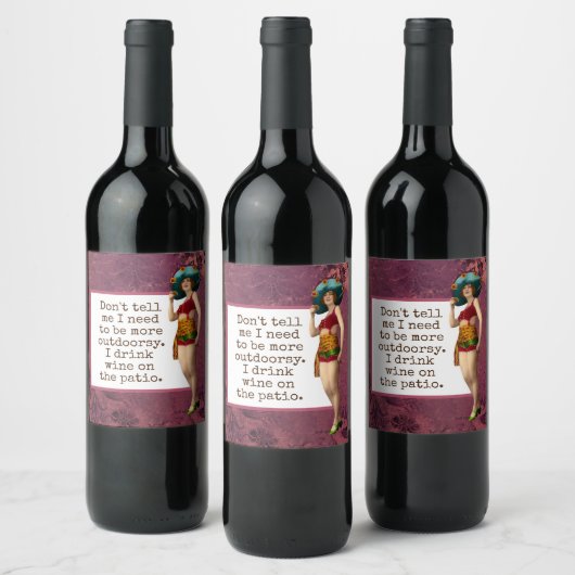  schoonheid Drink wijn Funny Wijn Etiket (Flessen)