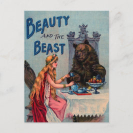  schoonheid en beest briefkaart