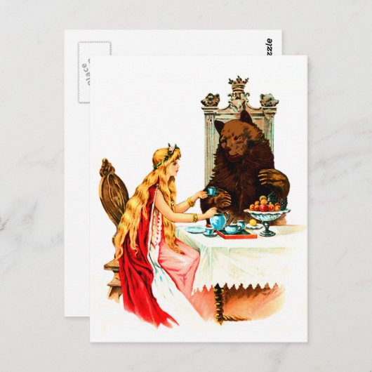 Schoonheid en beest briefkaart (Voorkant / Achterkant)