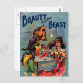  schoonheid en beest briefkaart (Voorkant / Achterkant)