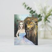 schoonheid en beest briefkaart (Staand voorkant)