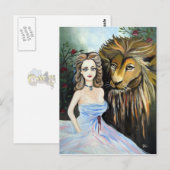 schoonheid en beest briefkaart (Voorkant / Achterkant)