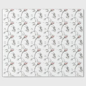 Schoonheid en beest Roos Cadeaupapier (Vlak)