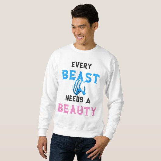 Schoonheid en Beest shirten Trui (Voorkant volledig)