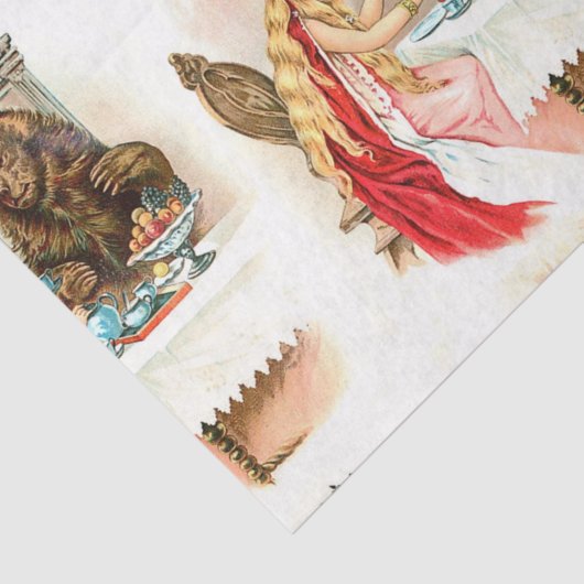 Schoonheid en beest tissuepapier (Detail)