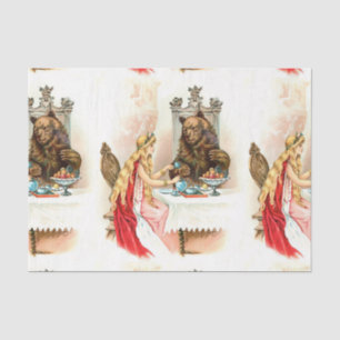 Schoonheid en beest tissuepapier