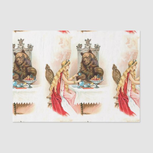 Schoonheid en beest tissuepapier (Voorkant)