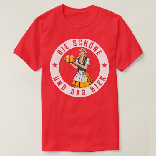 Schoonheid en bier t-shirt (Design voorkant)