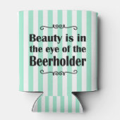 Schoonheid en bierstrepen blikjeskoeler (Achterkant)