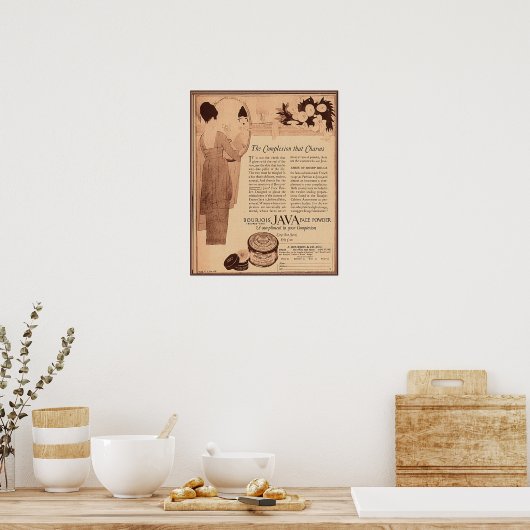  schoonheid en cosmetica AD 1922 Poster (Keuken)