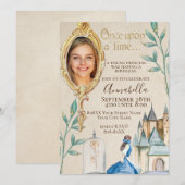 Schoonheid en de Beast betoverde Fairy Tale Party Kaart (Voorkant / Achterkant)