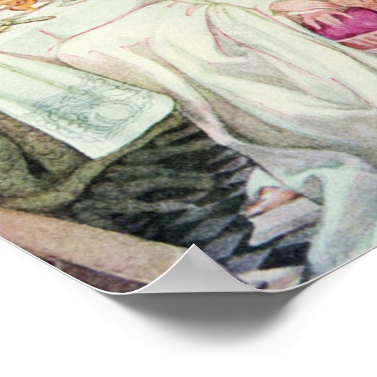 schoonheid en de Beast Illustratie Poster (Hoek)