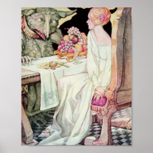  schoonheid en de Beast Illustratie Poster