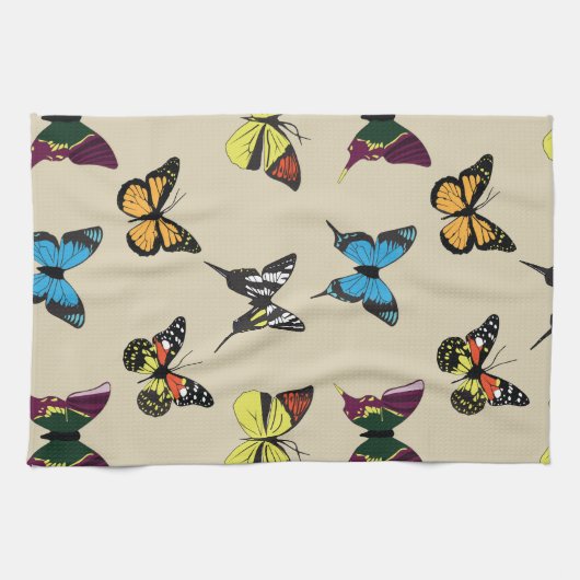 Schoonheid en de keukenhanddoek Butterfly (Horizontaal)