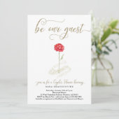 Schoonheid en de weduwenkast van de Beast Couple Kaart (Staand voorkant)