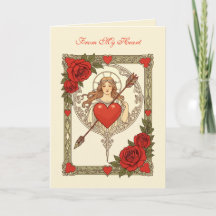 Schoonheid en de Wond Vintage Art Nouveau Romantie