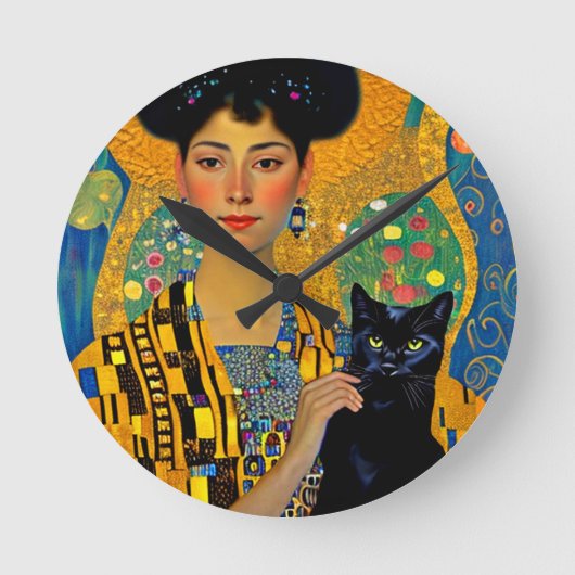 Schoonheid en de Zwarte Kat Ronde Klok (Voorkant)