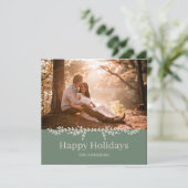 Schoonheid en eenvoud feestdagenkaart (Staand voorkant)