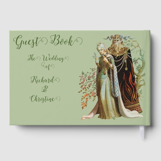 Schoonheid en het Beest Fantasy Bruiloft Gastenboek (Achterkant)