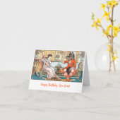 Schoonheid en het Beest Grappig sprookje Verjaarda Kaart (Gele Bloem)