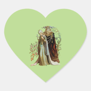 Schoonheid en het Beest Hart Sticker