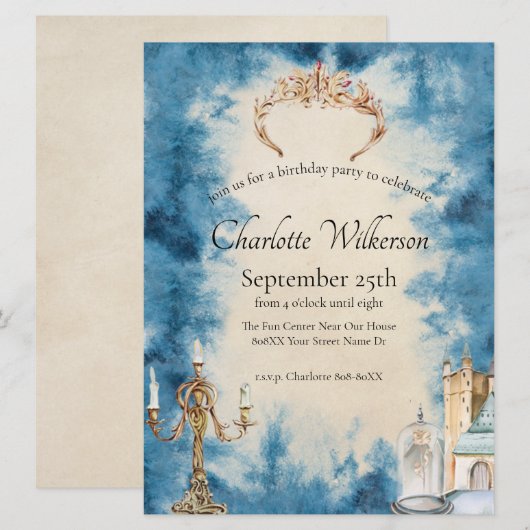 Schoonheid en het Beest Romantisch Sprookje Kaart (Voorkant / Achterkant)