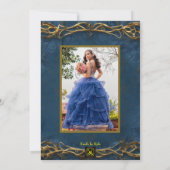 Schoonheid en het Beest Roos Aanpasbare foto zoet Kaart (Achterkant)