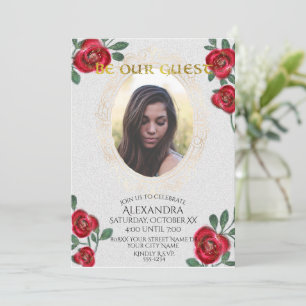 Schoonheid en het Beest Sprookje Gouden Spiegel Fo Kaart