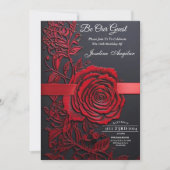 Schoonheid en het Beest Sweet 16 Red Rose Kaart (Voorkant)