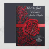 Schoonheid en het Beest Sweet 16 Red Rose Kaart (Voorkant / Achterkant)