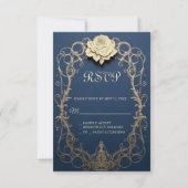 Schoonheid en het Beest Sweet 16 RSVP-kaart RSVP Kaartje (Voorkant)