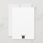 Schoonheid en het Beest Sweet 16 RSVP-kaart RSVP Kaartje (Achterkant)