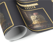 Schoonheid en het Beest Verjaardagstaart - Cadeaupapier (Rol Hoek)