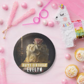 Schoonheid en het Beest Verjaardagstaart - Papieren Bordje (Feest)