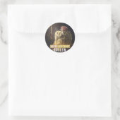 Schoonheid en het Beest Verjaardagstaart - Ronde Sticker (Tas)