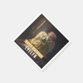 Schoonheid en het Beest Verjaardagstaart - Servet (Hoek)