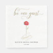 Schoonheid en het Beest Wees Onze Gast Servet (Voorkant)