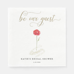 Schoonheid en het Beest Wees Onze Gast Servet