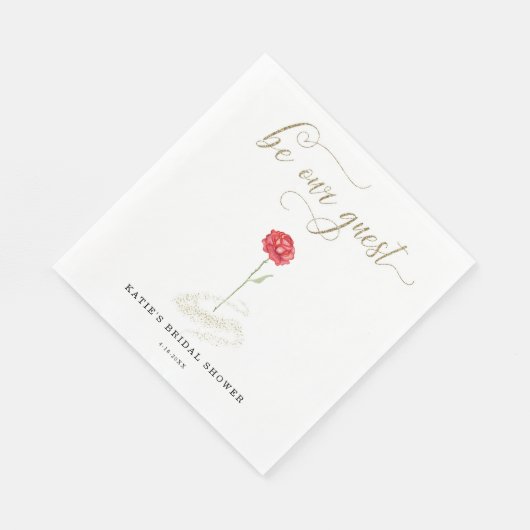 Schoonheid en het Beest Wees Onze Gast Servet (Hoek)