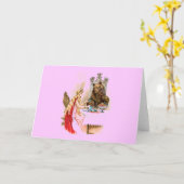 schoonheid en het Beest-Wenskaart Kaart (Gele Bloem)