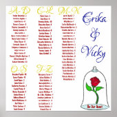 Schoonheid en het Beest-zitje Poster (Voorkant)