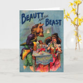 Schoonheid en het Dier, Wenskaart Kaart (Gele Bloem)