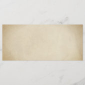 Schoonheid en het Roos van het sprookje Beast Menu (Achterkant)