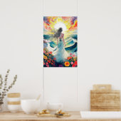 Schoonheid en het Zee Poster (Keuken)