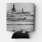 Schoonheid en kracht grayscale blikjeskoeler (Voorkant)